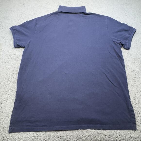 Ralph‎ Lauren Polo Shirt Mens 2XL Custom Fit Big Pony Rugby Embroidered 3 Sleeve - Picture 9 of 11